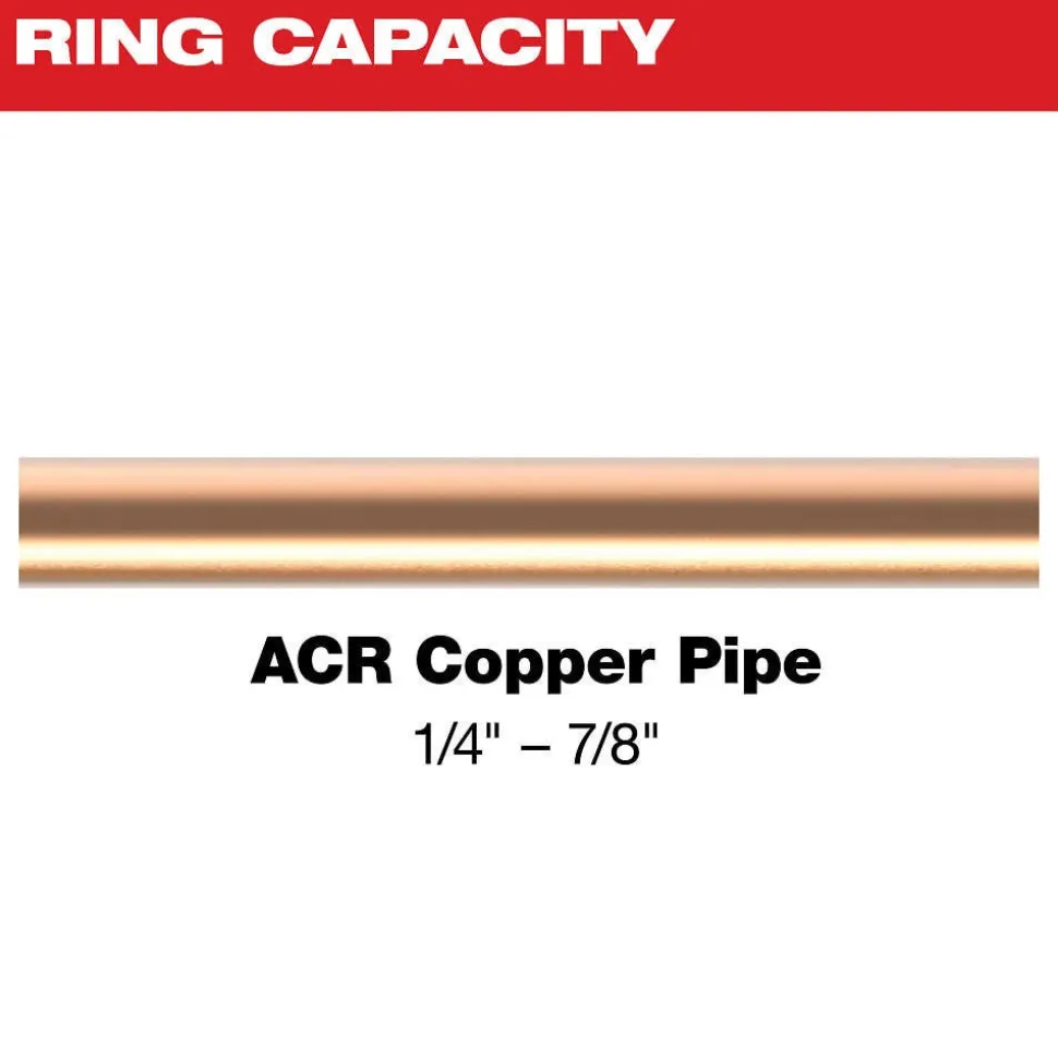 Milwaukee Tools 1/4" - 7/8" RLS® Pivoting Press Ring Kit for M12™ FORCE LOGIC™ Press Tool 49-16-2461RX