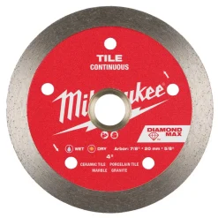 Milwaukee Tools 4" Diamond Max Continuous, Tile Diamond Blade 49-93-9202
