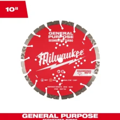 Milwaukee Tools 10" Diamond Max Segmented Turbo, General Purpose Diamond Blade 49-93-9010
