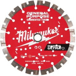 Milwaukee Tools 7" Diamond Ultra Segmented Turbo, General Purpose Diamond Blade 49-93-7529