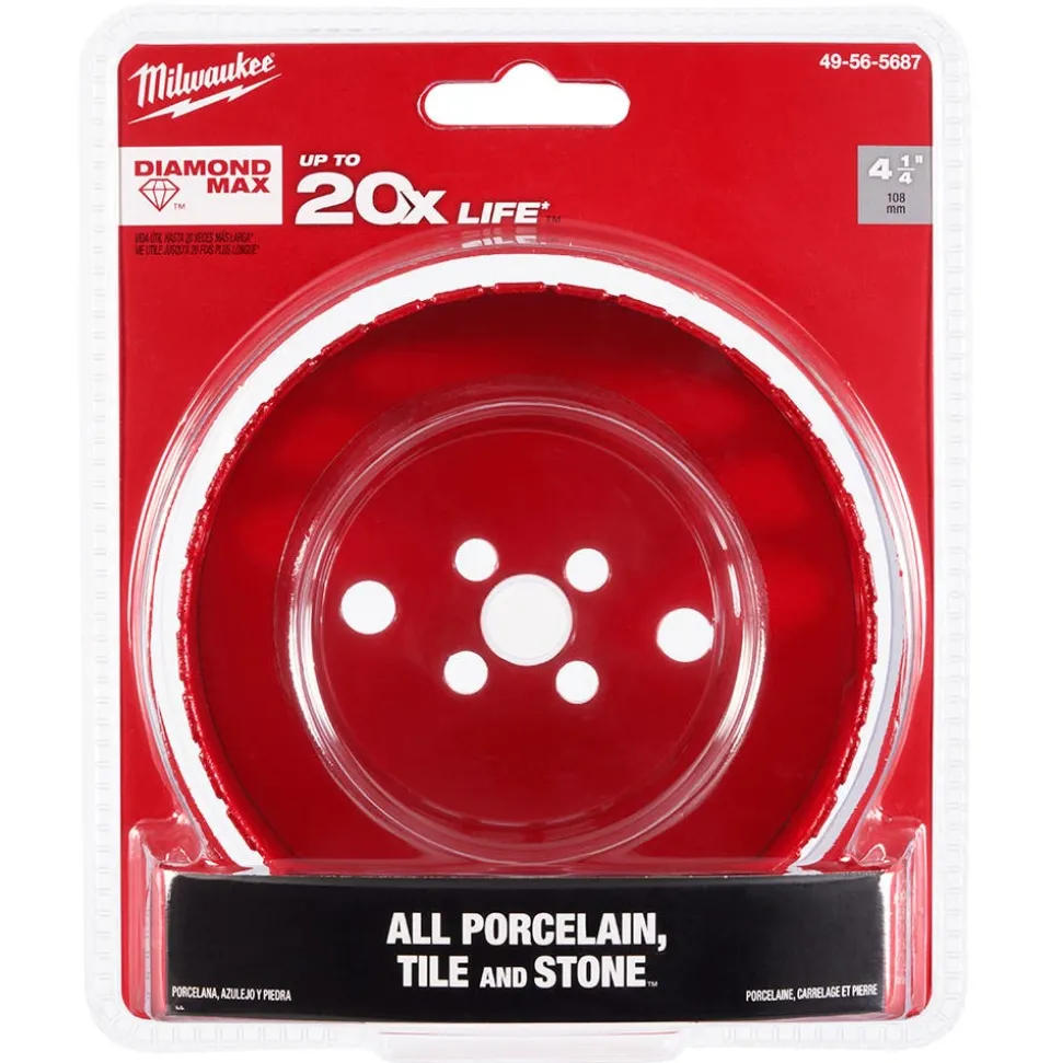 Milwaukee Tools 4-1/4" Diamond Max Hole Saw 49-56-5687