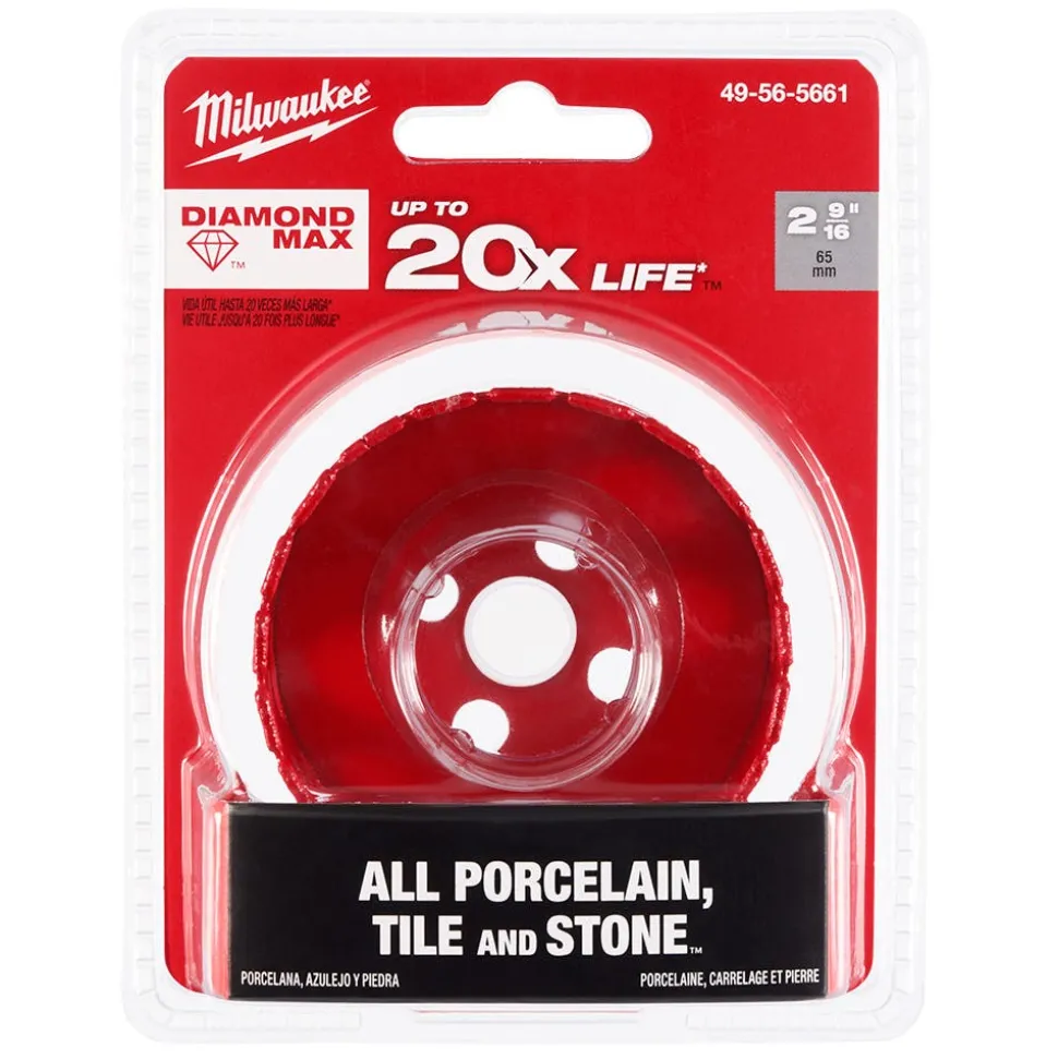 Milwaukee Tools 2-9/16" Diamond Max Hole Saw 49-56-5661