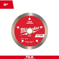 Milwaukee Tools 5" Diamond Max Continuous, Tile Diamond Blade 49-93-9205