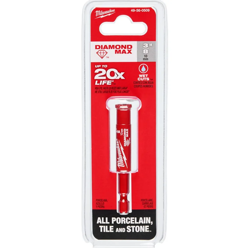 Milwaukee Tools 3/8" Diamond Max Hole Saw Bit 49-56-0509