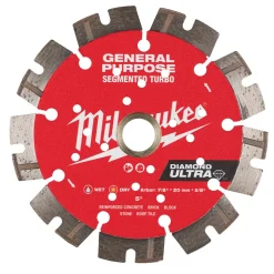 Milwaukee Tools 5" Diamond Ultra Segmented Turbo, General Purpose Diamond Blade 49-93-7526