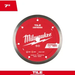 Milwaukee Tools 7" Diamond Max Continuous, Tile Diamond Blade 49-93-9207