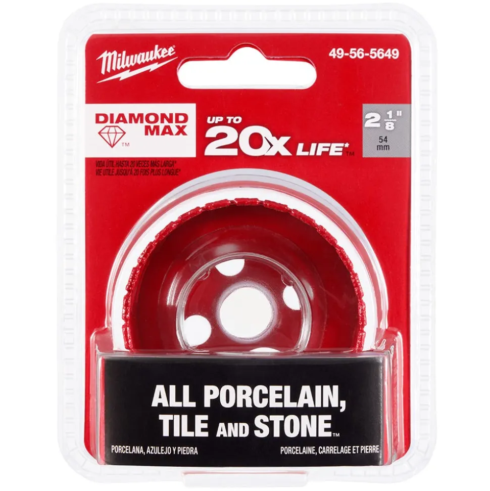 Milwaukee Tools 2-1/8" Diamond Max Hole Saw 49-56-5649