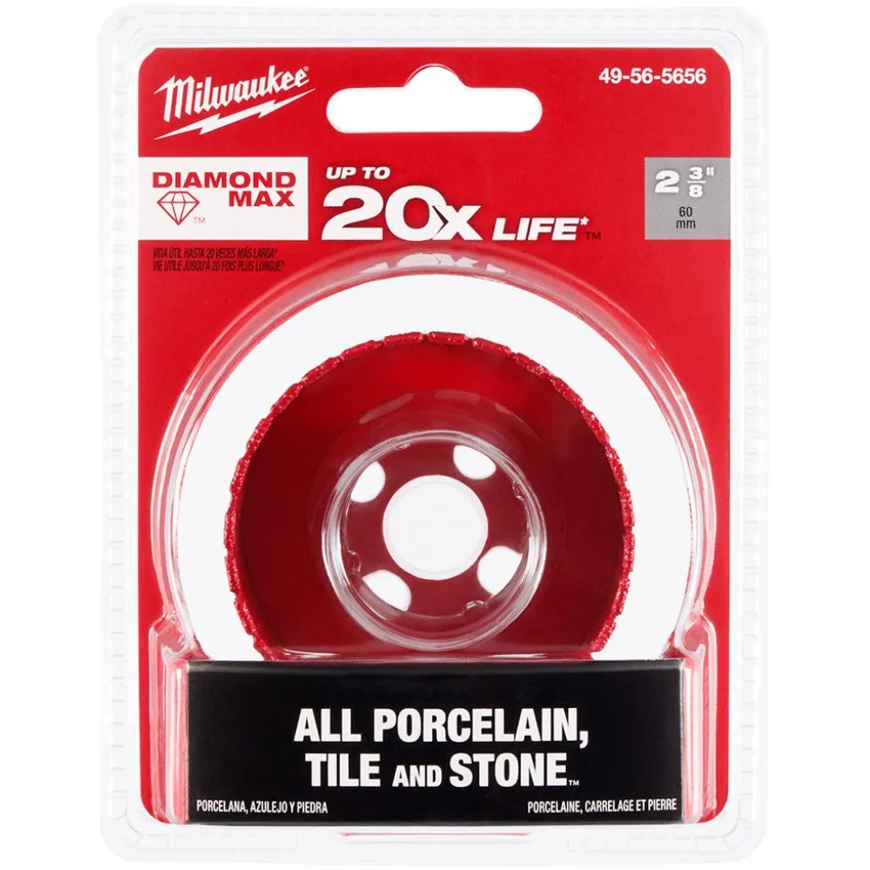 Milwaukee Tools 2-3/8" Diamond Max Hole Saw 49-56-5656