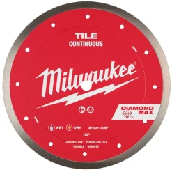 Milwaukee Tools 10" Diamond Max Continuous, Tile Diamond Blade 49-93-9210