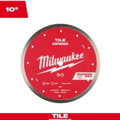 Milwaukee Tools 10" Diamond Max Continuous, Tile Diamond Blade 49-93-9210