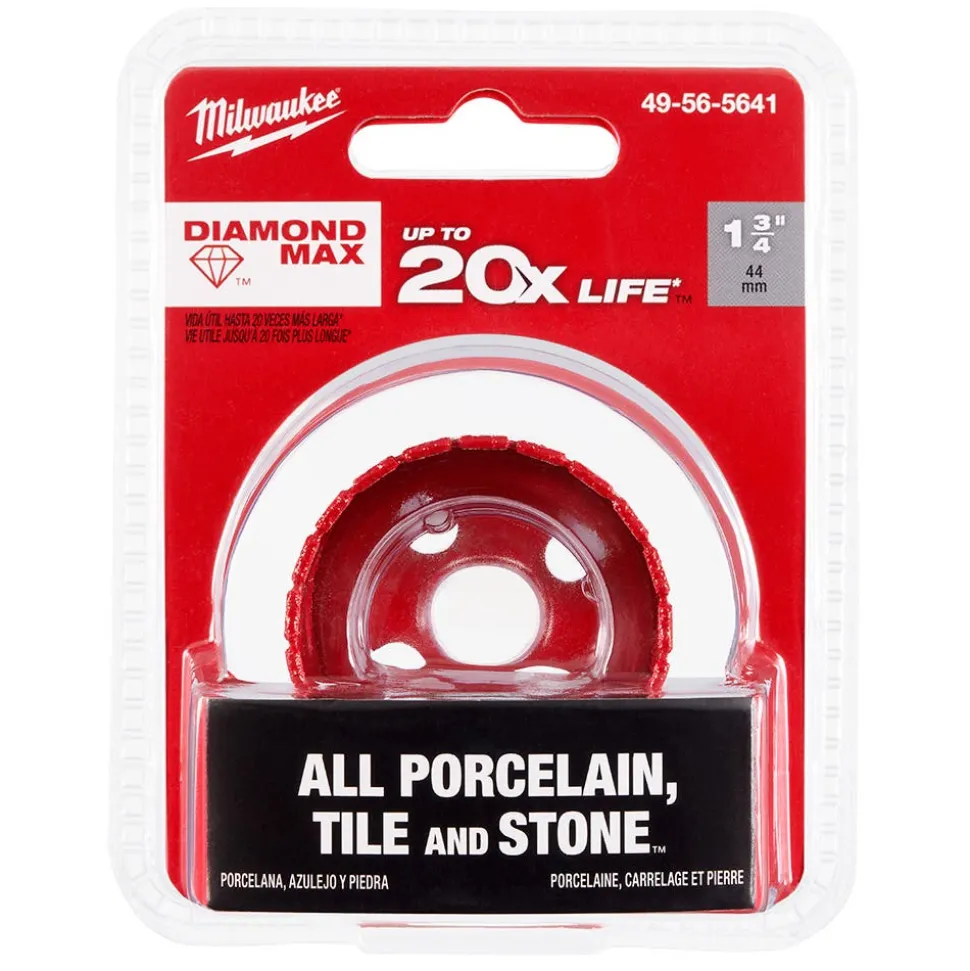 Milwaukee Tools 1-3/4" Diamond Max Hole Saw 49-56-5641