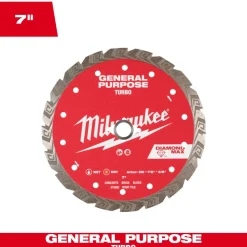 Milwaukee Tools 7" Diamond Max Turbo, General Purpose Diamond Blade 49-93-9107