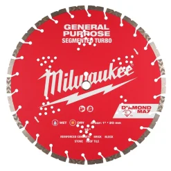 Milwaukee Tools 16" Diamond Max Segmented Turbo, General Purpose Diamond Blade 49-93-9016