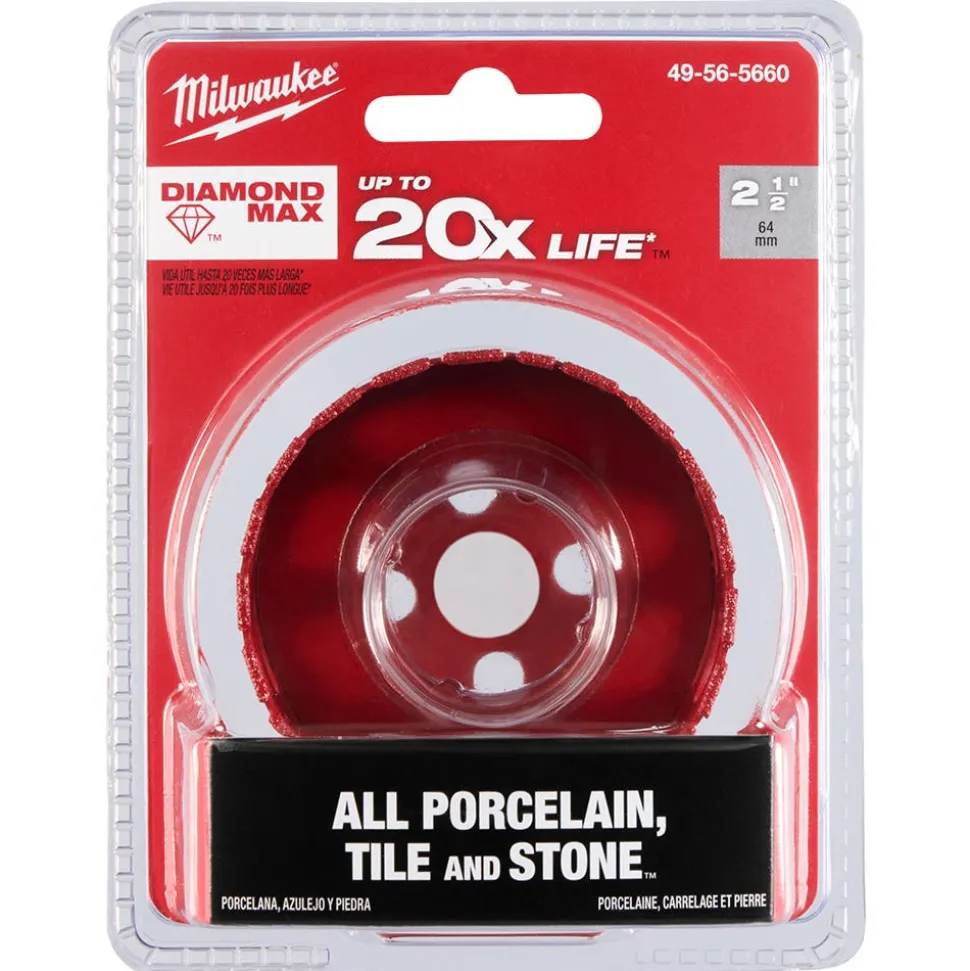 Milwaukee Tools 2-1/2" Diamond Max Hole Saw 49-56-5660
