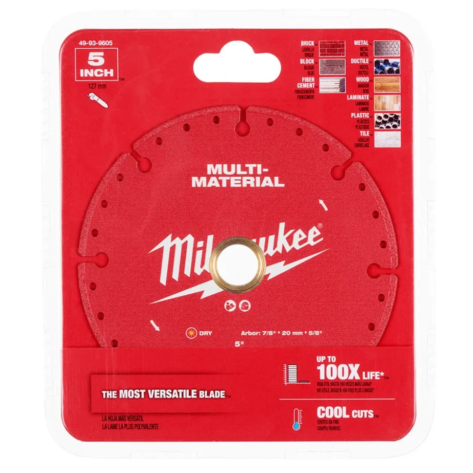Milwaukee Tools 5" Multi-Material Diamond Blade 49-93-9605