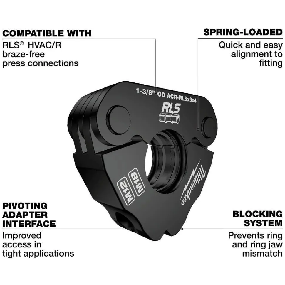 Milwaukee Tools 3/4" RLS® Pivoting Press Ring 49-16-2655RX