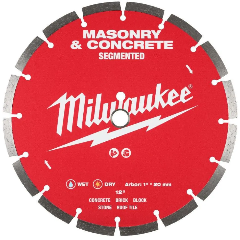 Milwaukee Tools 12" Segmented Masonry & Concrete Diamond Blade 49-93-9312