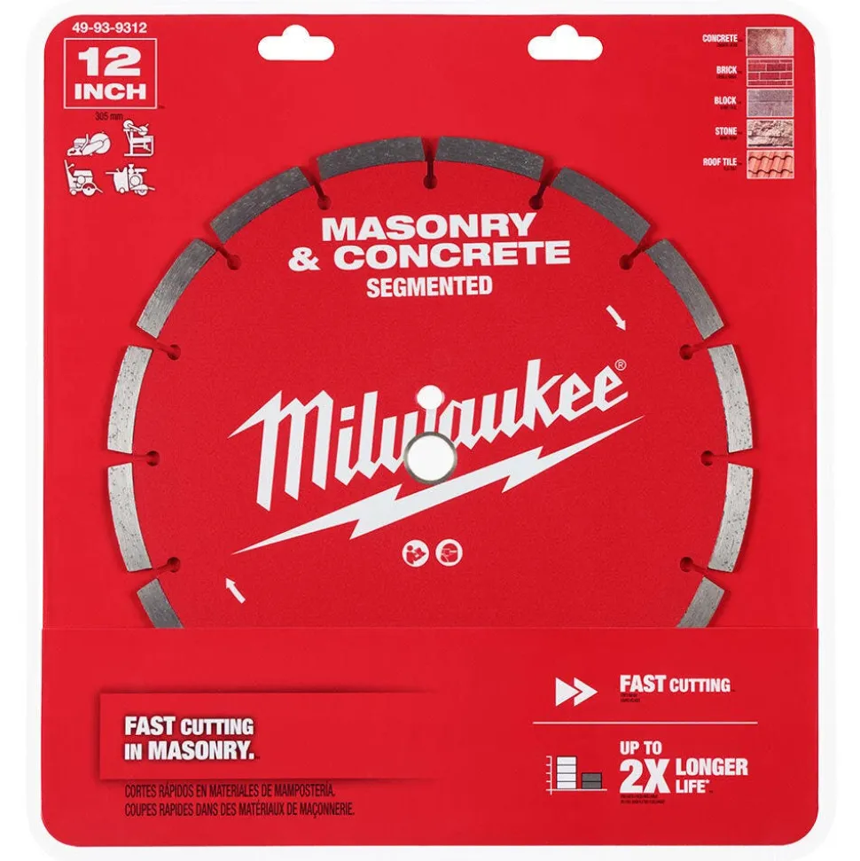 Milwaukee Tools 12" Segmented Masonry & Concrete Diamond Blade 49-93-9312