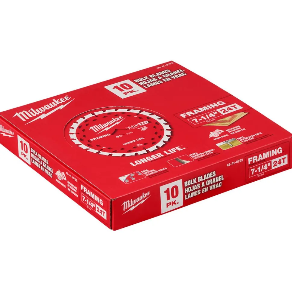 Milwaukee Tools 7-1/4" 24T Worm Drive Framing Circular Saw Blades 48-41-0723