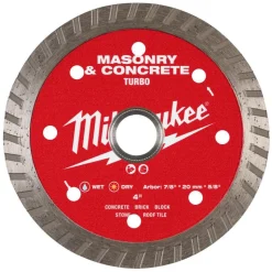 Milwaukee Tools 4" Turbo Masonry & Concrete Diamond Blade 49-93-9402