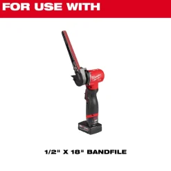 Milwaukee Tools 1/2” x 18” 120 Grit Bandfile Belts – 4 pack 48-80-9120