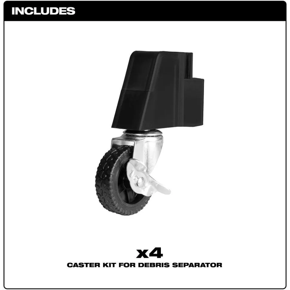 Milwaukee Tools Caster Kit for Debris Separator 49-90-2201
