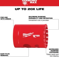 Milwaukee Tools Diamond Max Hole Saw Set - 6PC 49-56-5730