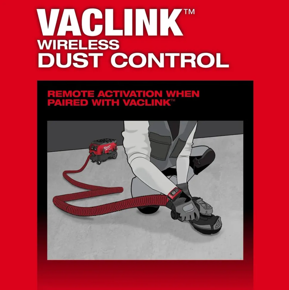 Milwaukee Tools M18 FUEL™ 9 Gallon Dual Battery or AC / PACKOUT™ / VACLINK™ Wet/Dry Dust Extractor Vac (12.0Ah) Kit 0888-22HD