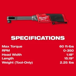 Milwaukee Tools M12 FUEL™ INSIDER™ Extended Reach Box Ratchet 3050-20