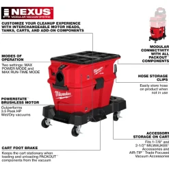 Milwaukee Tools M18 FUEL™ NEXUS™ 6 Gallon Wet/Dry Vacuum w/ PACKOUT™ Compatibility 0915-20