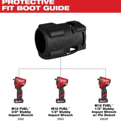 Milwaukee Tools M12 FUEL Stubby Impact Wrench Protective Boot 49-16-2562