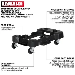 Milwaukee Tools NEXUS™ Wet/Dry Vacuum Cart 0943-20
