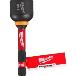 Milwaukee Tools SHOCKWAVE Impact Duty 9/16” x 2-9/16” Magnetic Nut Driver 10 PACK 49-66-4738