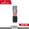 Milwaukee Tools SHOCKWAVE™ Impact Duty 1" T40 INSERT BITS 25Pk 48-32-4138