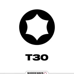 Milwaukee Tools SHOCKWAVE™ Impact Duty 1" T30 INSERT BITS 25Pk 48-32-4137