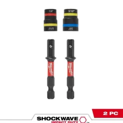 Milwaukee Tools SHOCKWAVE Impact Duty Quik-Clear 2-in-1 Magnetic Nut Driver Set 2PC 49-66-4566