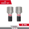 Milwaukee Tools SHOCKWAVE™ Impact Duty 1" T55 Insert Bits 2Pk 48-32-6003