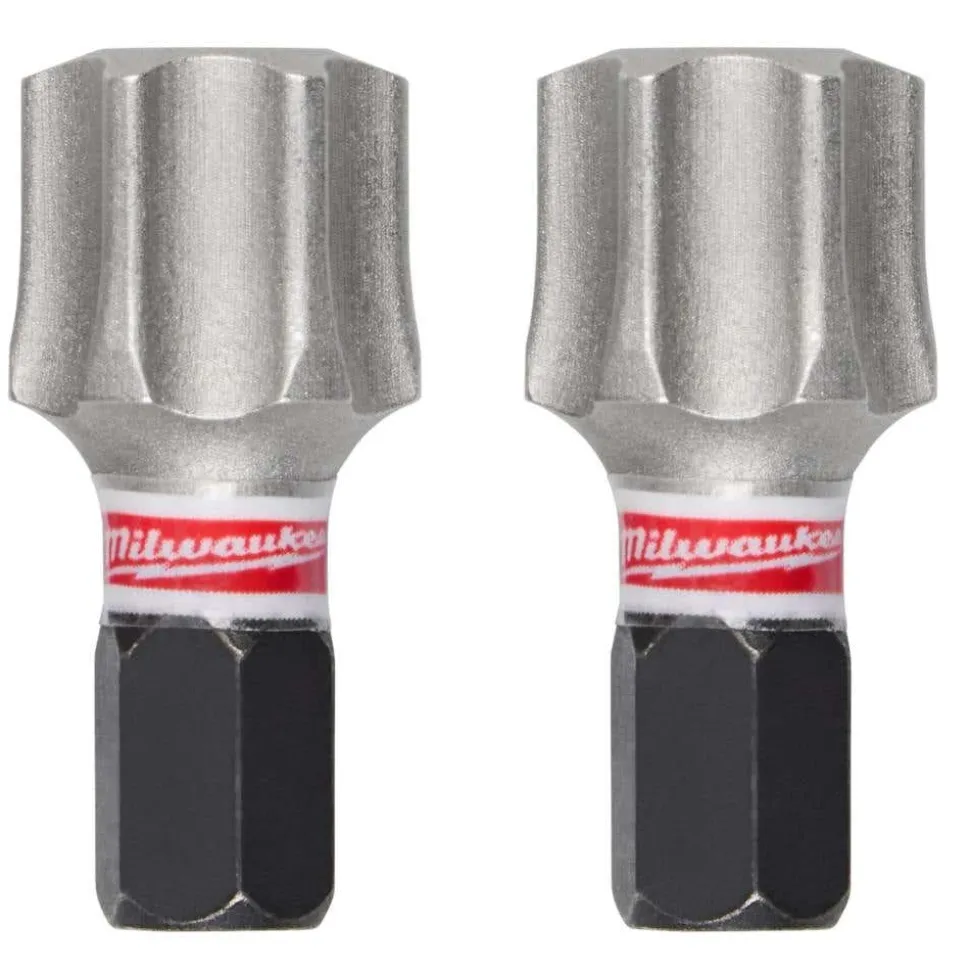 Milwaukee Tools SHOCKWAVE™ Impact Duty 1" T55 Insert Bits 2Pk 48-32-6003