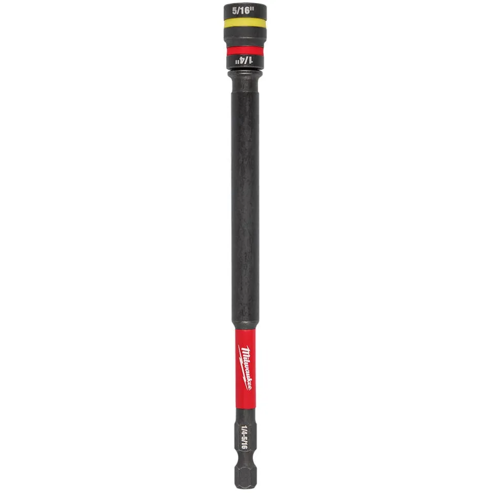 Milwaukee Tools SHOCKWAVE™ Impact Duty 1/4” and 5/16” x 6” QUIK-CLEAR™ 2-in-1 Magnetic Nut Driver 49-66-4745