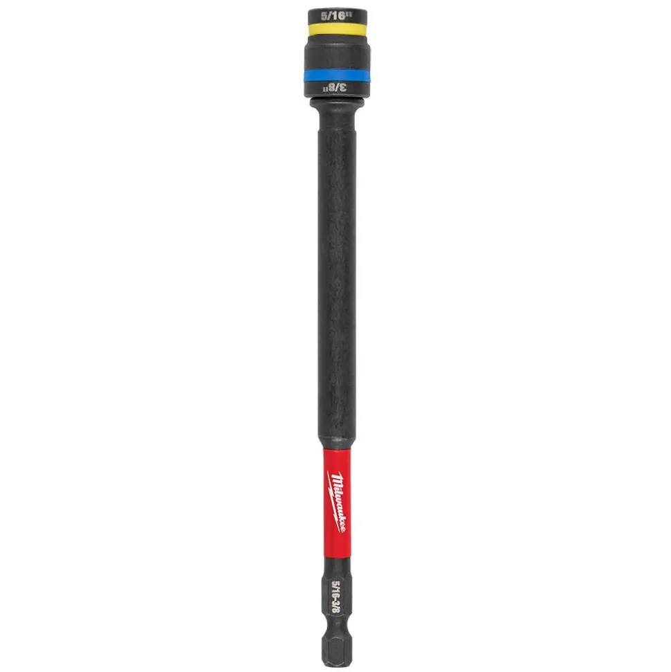 Milwaukee Tools SHOCKWAVE™ Impact Duty 5/16” and 3/8” x 6” QUIK-CLEAR™ 2-in-1 Magnetic Nut Driver 49-66-4746