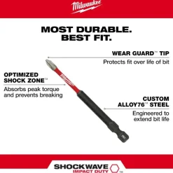 Milwaukee Tools SHOCKWAVE Impact Duty 60 Piece Drill, Drive & Fasten PACKOUT Set 48-32-5162