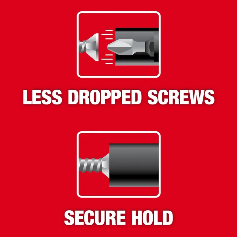 Milwaukee Tools SHOCKWAVE™ Impact Duty 3" Screw-Holding Bit Holder & Insert Bit Set (4Pc) 48-32-7905