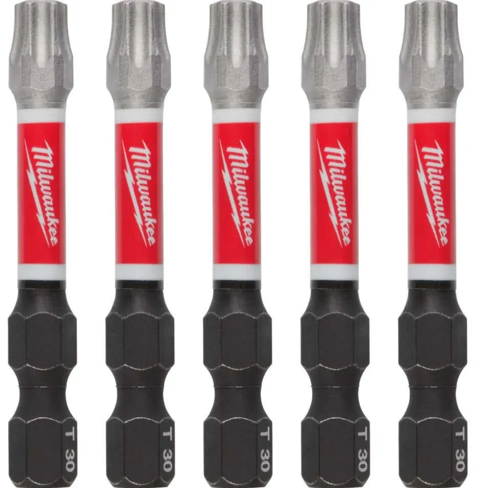Milwaukee Tools SHOCKWAVE™ Impact Duty 2" TORX® T30 Power Bits (5 PK) 48-32-4687