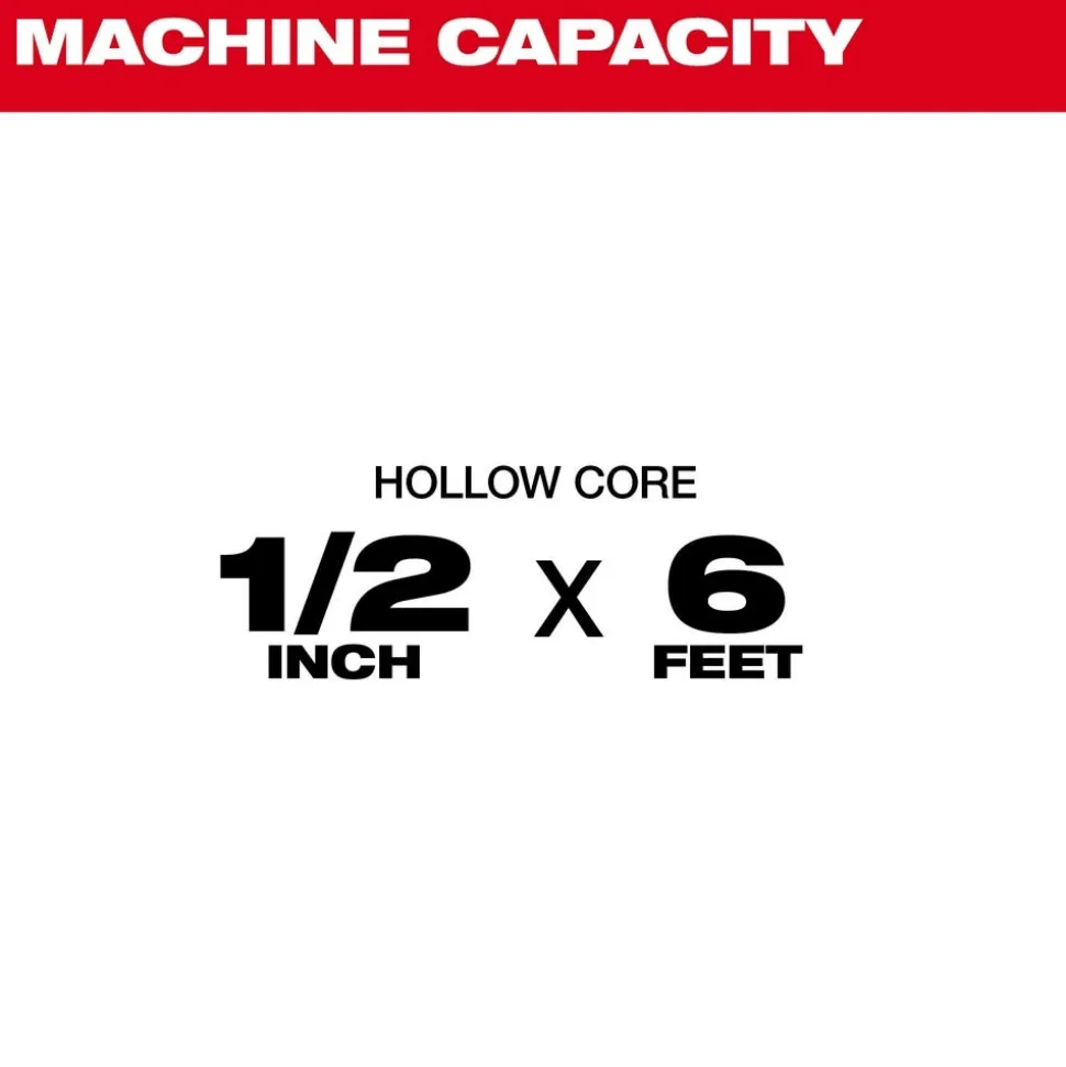 Milwaukee TRAPSNAKE 6' Toilet Auger Cable 48-53-3576