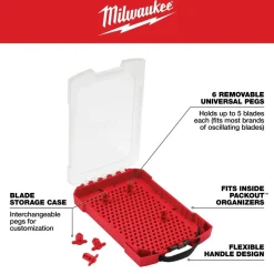 Milwaukee Universal Fit OPEN-LOK 15PC Oscillating Multi-Tool Blade Kit w/ Modular Case 49-10-9114