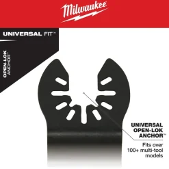 Milwaukee Universal Fit OPEN-LOK Diamond MAX Diamond Grit Grout Removal Multi-Tool Blade 1 PK 49-25-2272