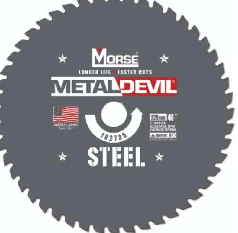 MK Morse 14" STEEL Metal Devil Circular Saw Blades 66 Tooth CSM1466FSC