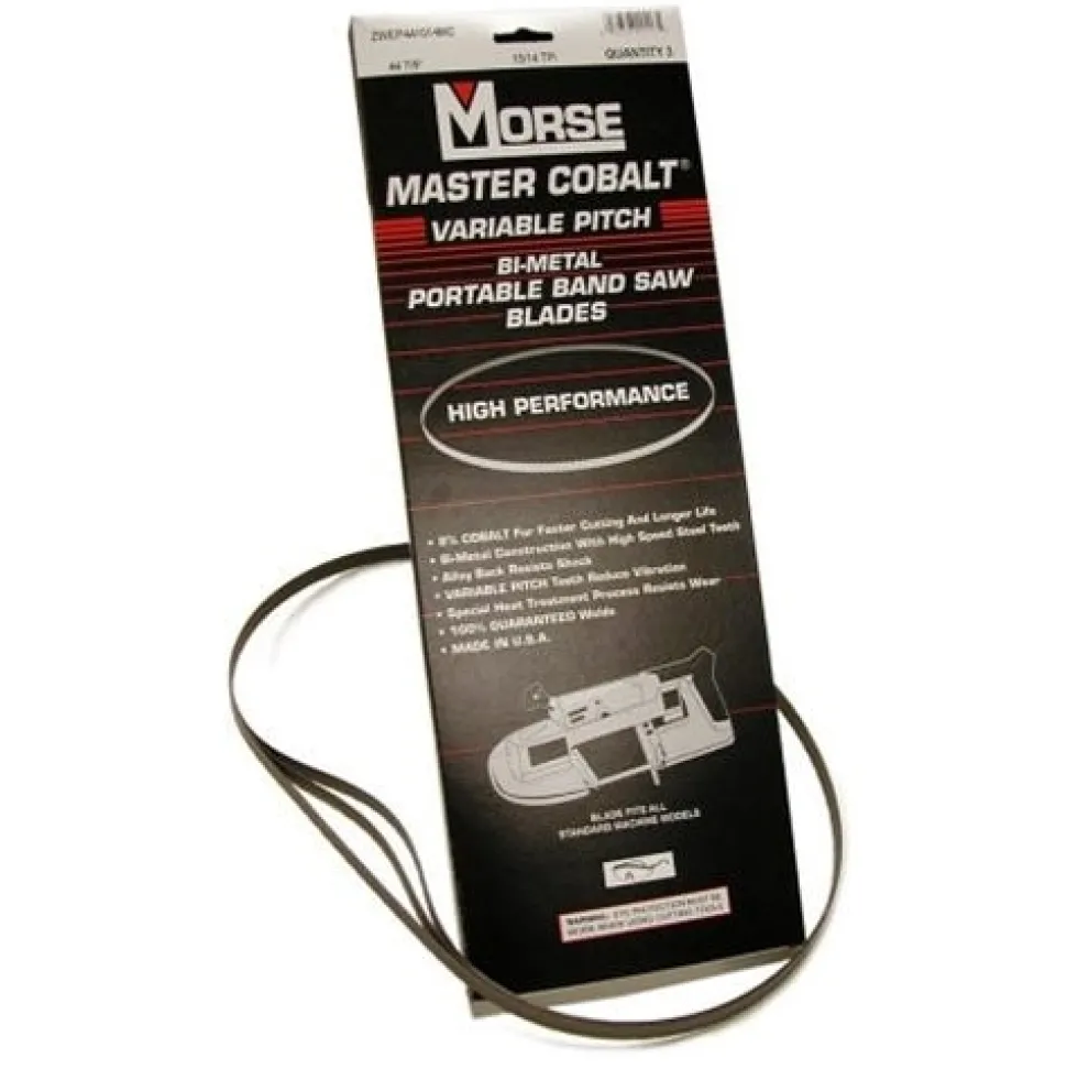 MK Morse 32-7/8" x 1/2" x 0.020" Master Cobalt Band Saw Blades 14/18 TPI (3-Pack) ZWEP321418MC