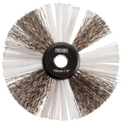 RIDGID K9-204 3" Nylon/Steel Cleaning Brush For 5/16" Cable 68978