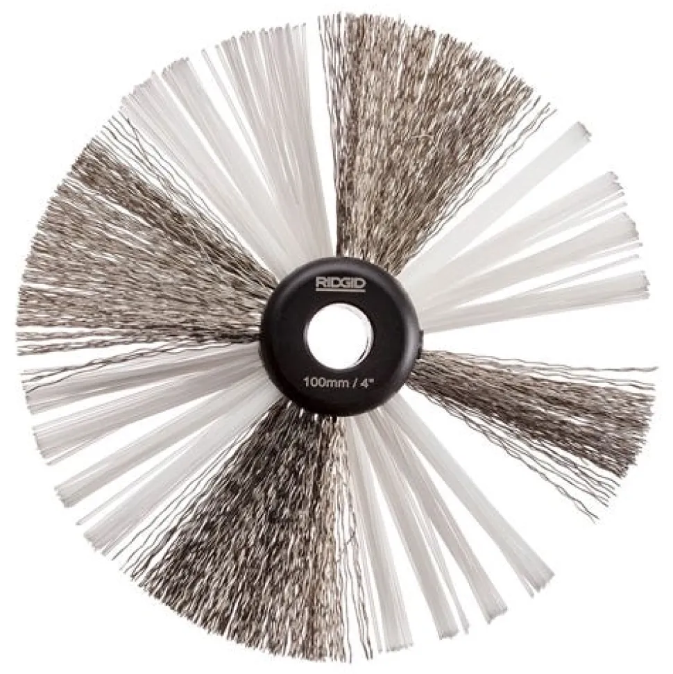 RIDGID K9-306 4" Nylon/Steel Cleaning Brush For 3/8" Cable 68993